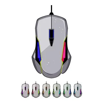 Computer game mouse cartoon vector graphic Stock-Illustration