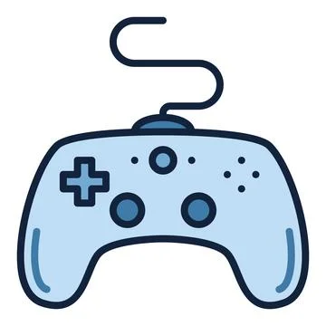 Computer Gamepad vector Gamer Controlling Device colored icon or sign Ilustración de archivo