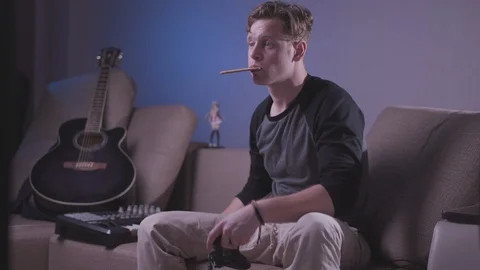 Computer gamer Stock Footage 118857777