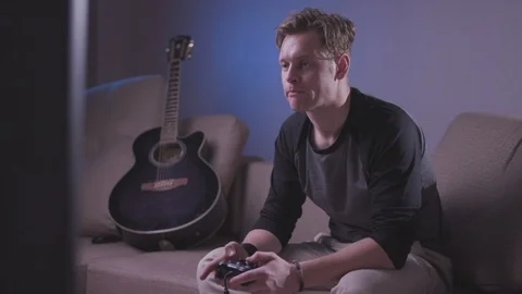 Computer gamer Stock Footage 118857783