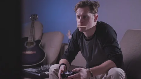 Computer gamer Stock Footage 118857787