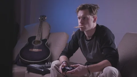 Computer gamer Stock Footage 118857795