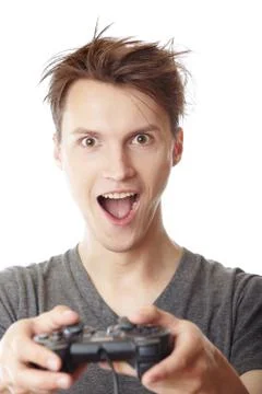 Computer gamer Stock Photos