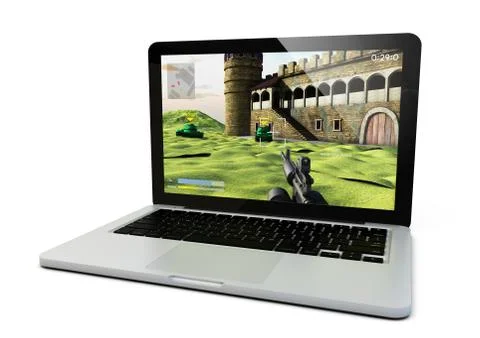 Computer gaming Illustrazione stock