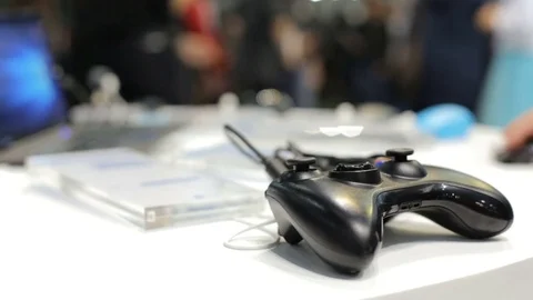 Computer gaming joystick Stock Footage 82331813