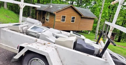 Computer garbage Foto stock