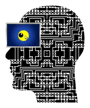 Computer Geek Illustrazione stock