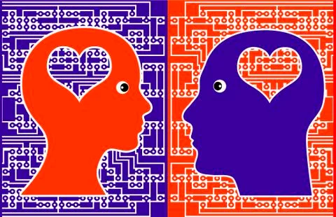Computer Geek Love Story Illustrazione stock