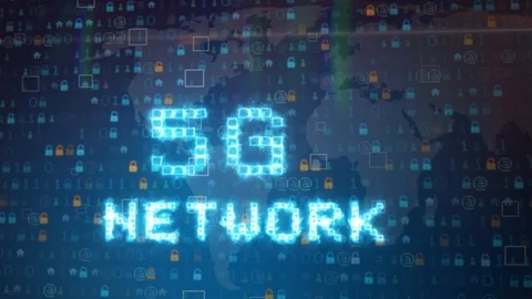 Computer generated, 5G connectivity technology animation. Stock Footage 104154103