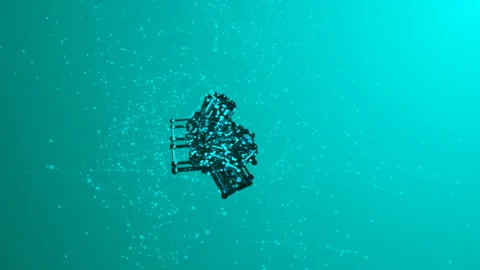 Computer generated, 5G connectivity technology animation. Stock Footage 120397726
