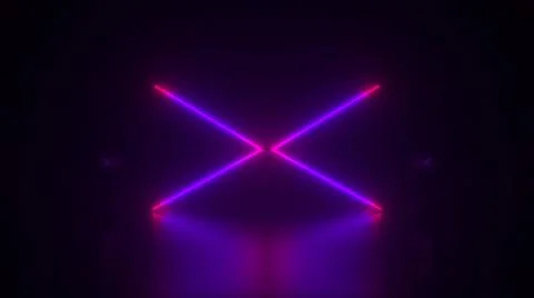 Computer generated abstract backdrop. Neon arrows, 3D rendering direction Illustrazione stock