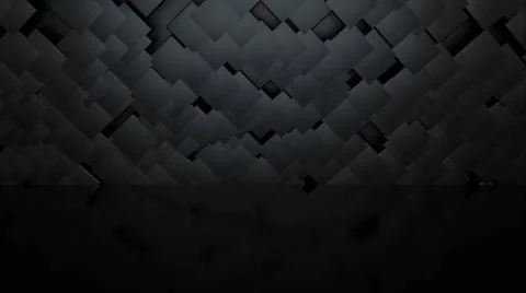 Computer generated abstract background. 3d rendering layers of dark shapes... Stock Photos