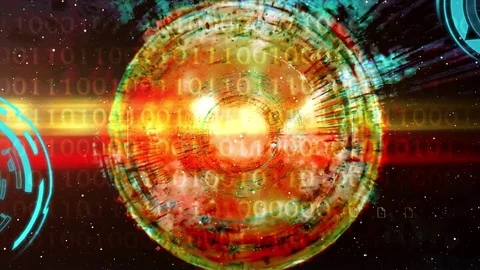 Computer generated abstract background.  Futuristic shape. Video Video stock 77488354