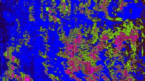 Computer generated abstract clip, iridescent system error concept. Stock Footage 121405933