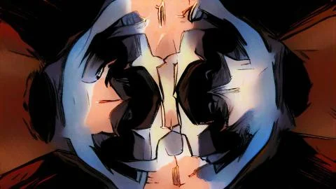 Computer generated abstract comic style background. 3d rendering of the drawn Stock Illustration