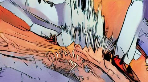 Computer generated abstract comic style background. 3d rendering of the dr... Stock Photos