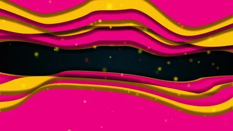 Computer generated abstract shape of tunnel. 3d rendering of color multilayer Stock Illustration