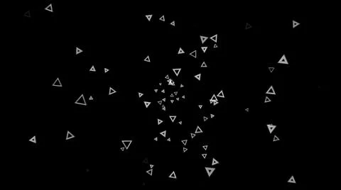 Computer generated abstract space. Animation. Abstract background of numerous Illustrazione stock