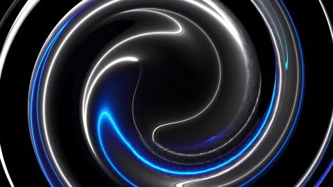 Computer generated abstract twist background. 3D rendering circular merger of 스톡 일러스트