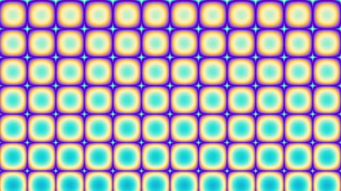 Computer generated abstract video animation of seamless loop mosaic random Stock Footage 299948817
