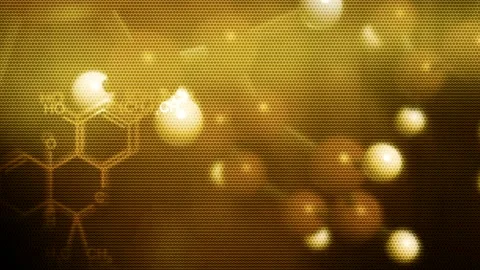Computer generated animated moving motion atoms  molecules particles genes DNA Stock Footage 255539459