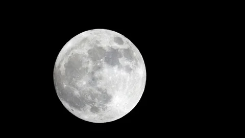 Computer generated animation of moving Moon Stock Footage 71378827