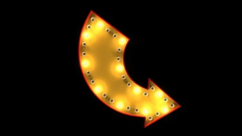 Computer generated arrow sign with an alpha channel. Loops Seamlessly. 库存影片 114229765