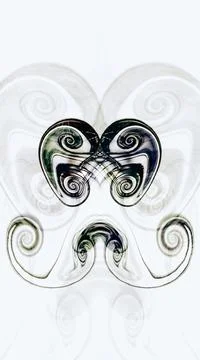 Computer generated artificial fluid-art elements texture Illustrazione stock