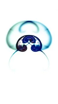 Computer generated artificial fluid-art elements texture イラスト素材