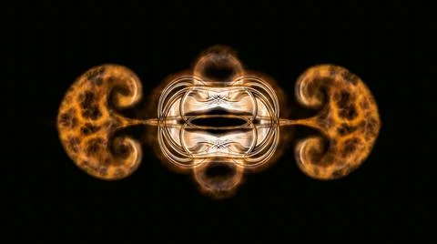 Computer generated artificial fluid-art texture Illustrazione stock