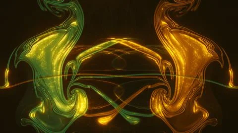 Computer generated artificial fluid-art texture 库存插图