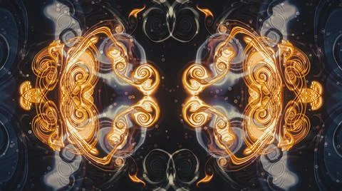 Computer generated artificial fluid-art texture 스톡 일러스트