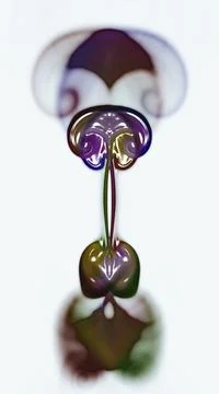 Computer generated artificial fluid-art elements texture Illustrazione stock