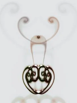 Computer generated artificial fluid-art elements texture Stockillustratie