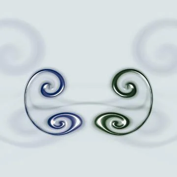 Computer generated artificial fluid-art elements texture Illustrazione stock