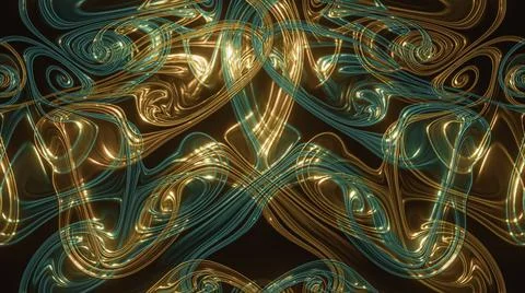 Computer generated artificial fluid-art texture イラスト素材