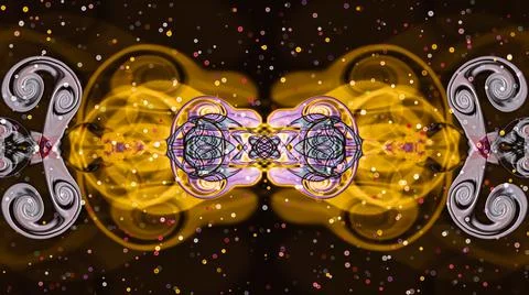 Computer generated artificial fluid-art texture 库存插图