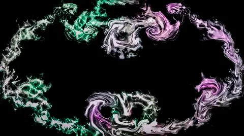 Computer generated artificial fluid texture frame Stock Illustration