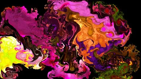 Computer generated artificial rainbow fluid texture Stock Illustration