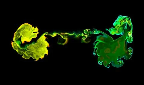 Computer generated artificial rainbow fluid texture Stock Illustration