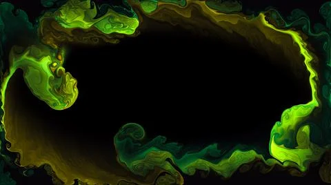 Computer generated artificial rainbow fluid texture frame Stock Illustration