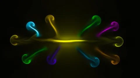 Computer generated artificial rainbow fluid texture Stock Illustration