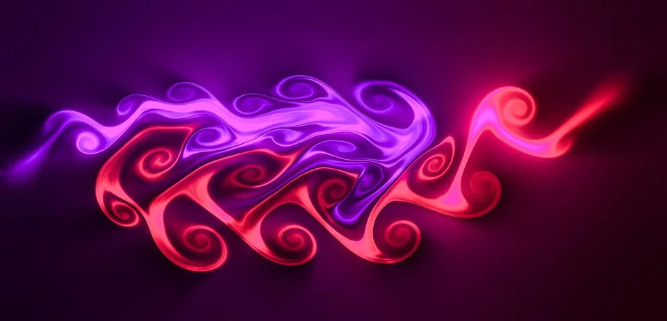 Computer generated artificial rainbow fluid texture Stock Illustration