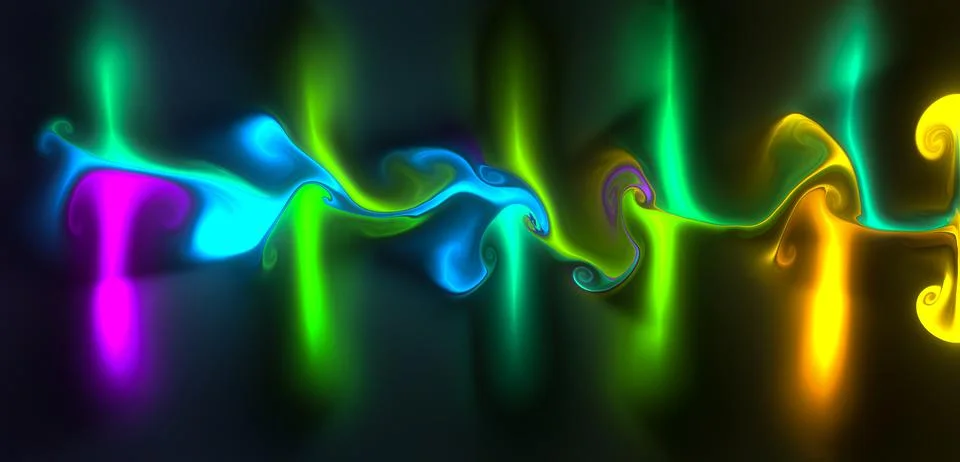 Computer generated artificial rainbow fluid texture Stockillustratie