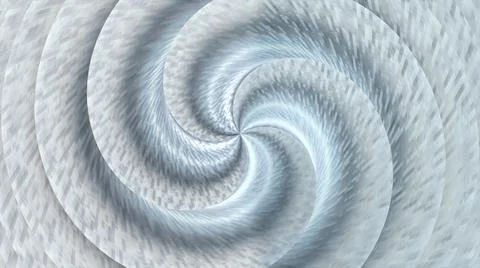 Computer generated background with fractal steel spiral. 3D rendering metal イラスト素材