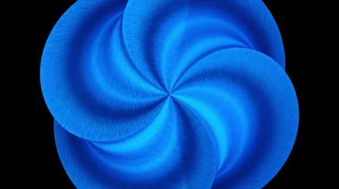 Computer generated background with fractal steel spiral. 3D rendering metal Illustrazione stock