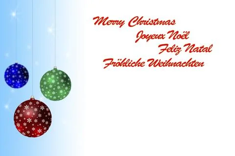 Computer generated background with three Christmas balls 스톡 사진