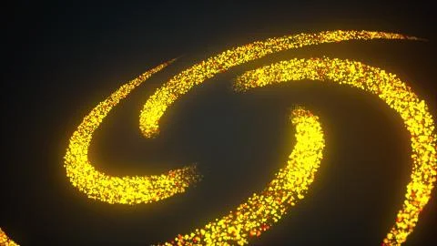 Computer generated a burst radial spline particles. 3d rendering of abstract 스톡 일러스트