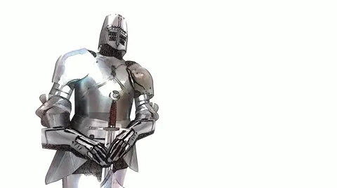 Computer Generated Cartoon Knight in Armour Stock-Footage 65111889