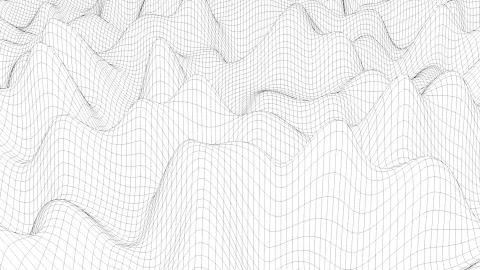 Computer generated a checkered texture. 3D rendering of a wave retro background. Stock Illustration